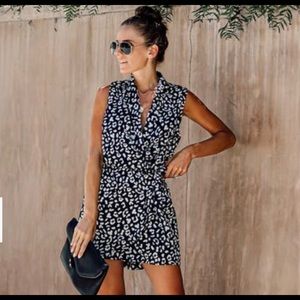 Leopard print Romper